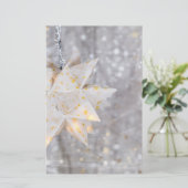 クリスマス紙星装飾 便箋 (スタンド正面)