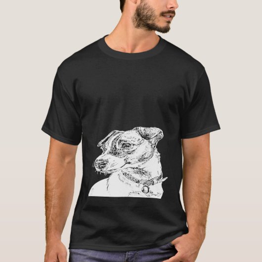 クリスマス素晴らしの贈り物はジャックールク・ラッセル・テ Tシャツ (正面)