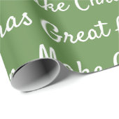 クリスマス素晴らしを再び緑に包む紙 ラッピングペーパー (ロールコーナー)