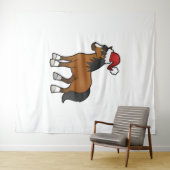 クリスマス素晴らしウマのシャツ タペストリー (インサイチュ(横))