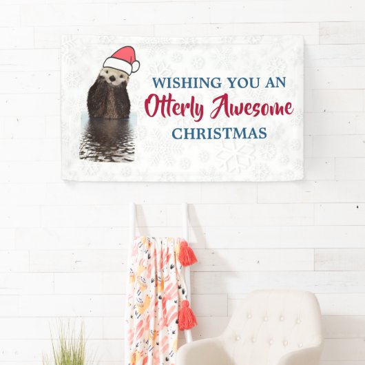 クリスマス素晴らしオッタープおもしろいン 横断幕 (インサイチュ)
