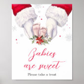 クリスマス素晴らしギフトのベビーは甘い ポスター (正面)