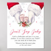 クリスマス素晴らしギフト赤ちゃんシャワーベビー ポスター (正面)