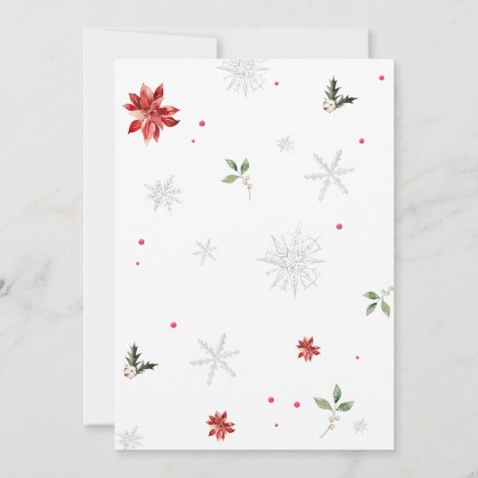 クリスマス素晴らしギフト赤ちゃんシャワー 招待状 (裏面)