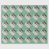 クリスマス素晴らしピレネーとベルネーズマウンテンドッグ ラッピングペーパー (フラット)