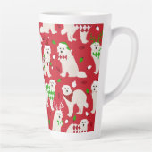 クリスマス素晴らしピレネー犬 カフェラテマグ (右)