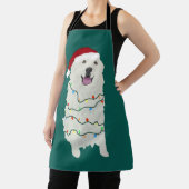クリスマス素晴らしピレネー エプロン (インサイチュ)