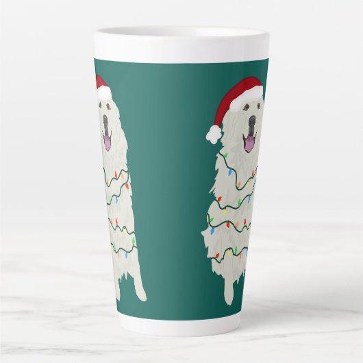 クリスマス素晴らしピレネー カフェラテマグ (正面)