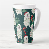 クリスマス素晴らしピレネー カフェラテマグ (右アングル)