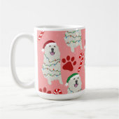 クリスマス素晴らしピレネー コーヒーマグカップ (左)