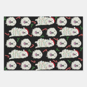 クリスマス素晴らしピレネー ラッピングペーパーシート (正面)