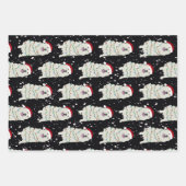 クリスマス素晴らしピレネー ラッピングペーパーシート (正面3)