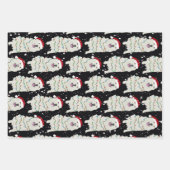 クリスマス素晴らしピレネー ラッピングペーパーシート (正面2)