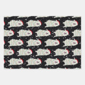 クリスマス素晴らしピレネー ラッピングペーパーシート (正面)