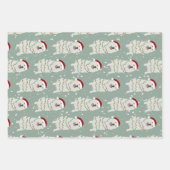 クリスマス素晴らしピレネー ラッピングペーパーシート (正面)