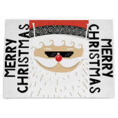 クリスマス素晴らしプレゼンのバッグ ラージペーパーバッグ (正面)