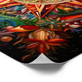 クリスマス素晴らし万華鏡のポスター ポスター (角)