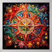 クリスマス素晴らし万華鏡のポスター ポスター (正面)