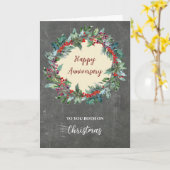 クリスマス素朴に楽しい記念日 カード (黄色い花)