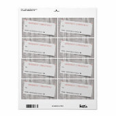 クリスマス素朴のホリデーシーズンを終えて終わらせ ラベル (フルシート)