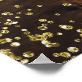 クリスマス素朴の休日のウェルカムサイン ポスター (角)