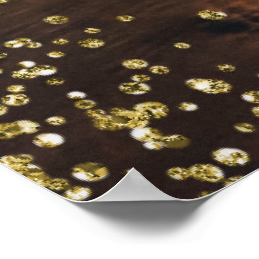 クリスマス素朴の休日のウェルカムサイン ポスター (角)