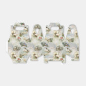 クリスマス素朴の冬のシーンのコラージュ フェイバーボックス (折り畳みなし)