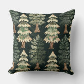 クリスマス素朴の常緑樹 クッション (正面)