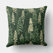 クリスマス素朴の常緑樹 クッション (裏面)