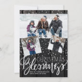 クリスマス素朴の恵みの写真 シーズンカード (正面)