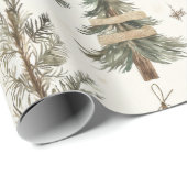 クリスマス素朴の木 ラッピングペーパー (ロールコーナー)