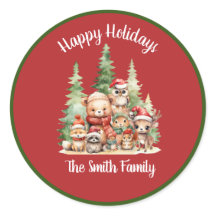 クリスマス素朴の森の動物