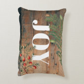 クリスマス素朴ウッドジョイクリスマス アクセントクッション (裏面(縦))