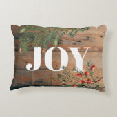 クリスマス素朴ウッドジョイクリスマス アクセントクッション (裏面)