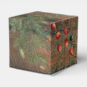 クリスマス素朴ウッド喜びメリークリスマス フェイバーボックス (裏面サイド)