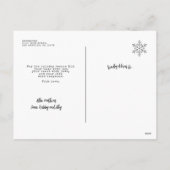 クリスマス素朴ウッド3フォトスナップショットコラージュ シーズンポストカード (裏面)