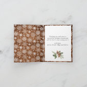 クリスマス素朴ウッド5写真あいさつ シーズンカード (内部)