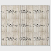 クリスマス素朴カントリーかわいい休日 ラッピングペーパー (フラット)