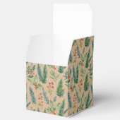 クリスマス素朴クラフトフローラギフトボックス フェイバーボックス (オープン)