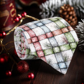 クリスマス素朴ジンガムのネクタイ ネクタイ