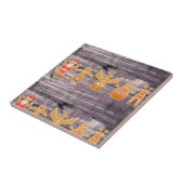 クリスマス素朴ジンジャーパンキャラクター タイル (側面)