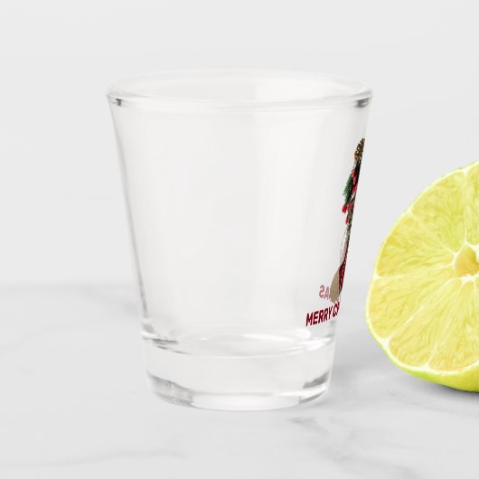 クリスマス素朴ストッキングショットグラス ショットグラス (左)