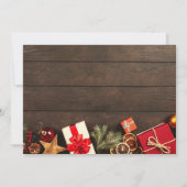 クリスマス素朴ディナー 招待状 (裏面)