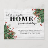 クリスマス素朴ニューホーム移動 案内ポストカード (正面)