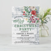 クリスマス素朴パーティの招待状 招待状 (スタンド正面)