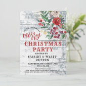 クリスマス素朴パーティの招待状 招待状 (スタンド正面)