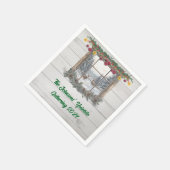 クリスマス素朴パーティー スタンダードカクテルナプキン (角)