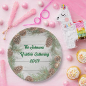 クリスマス素朴パーティー ペーパープレート (パーティー)