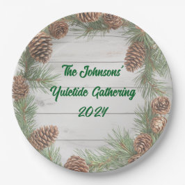 クリスマス素朴パーティー ペーパープレート