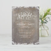 クリスマス素朴パーティー 招待状 (スタンド正面)